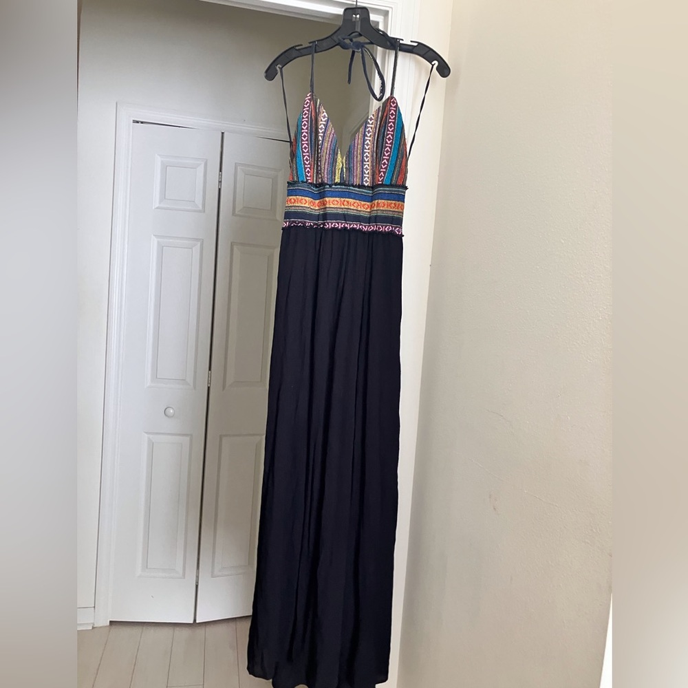 Baja Style Halter Maxi Dress